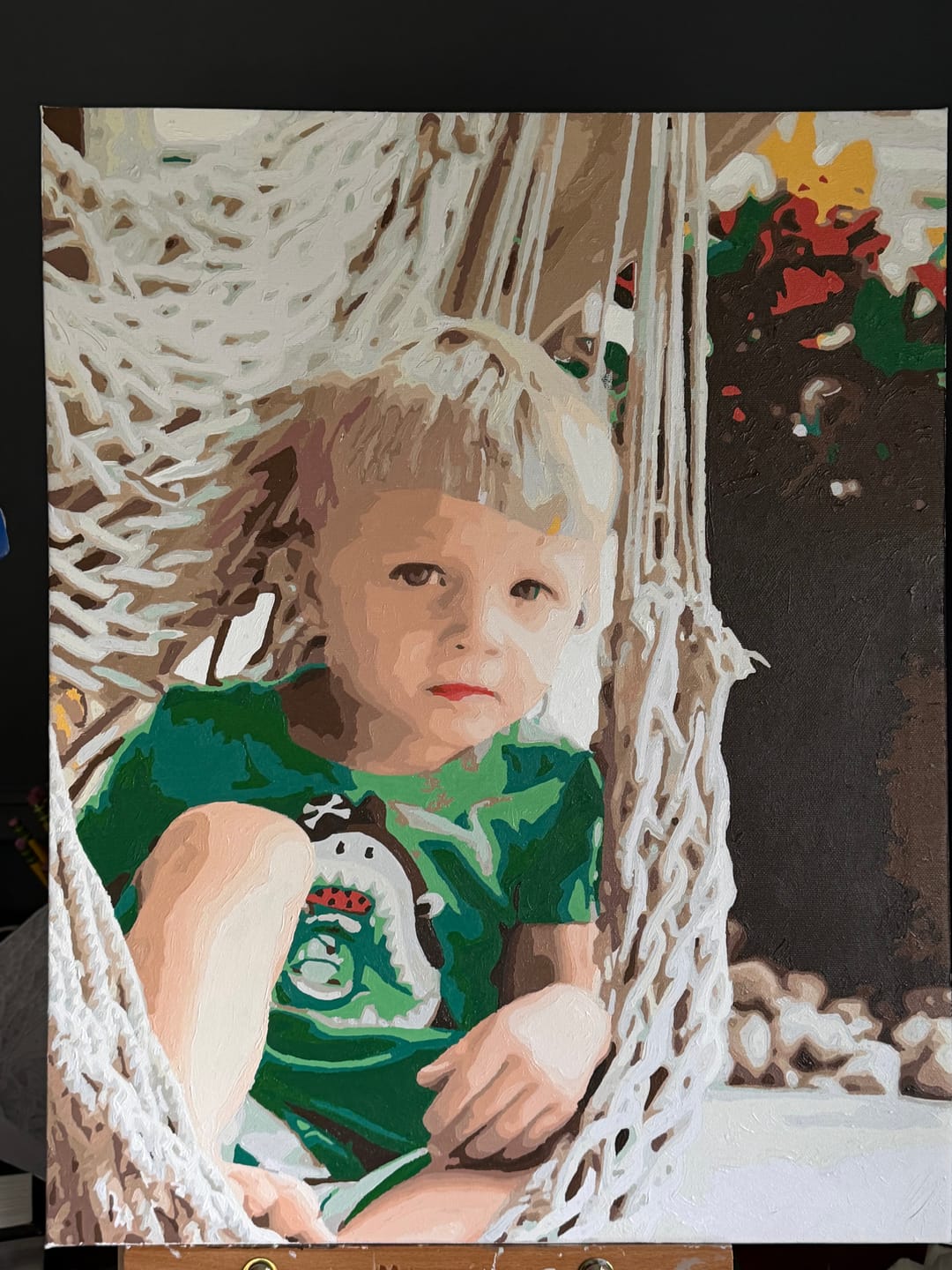 Customer photo review of Custom Paint by Numbers Kit