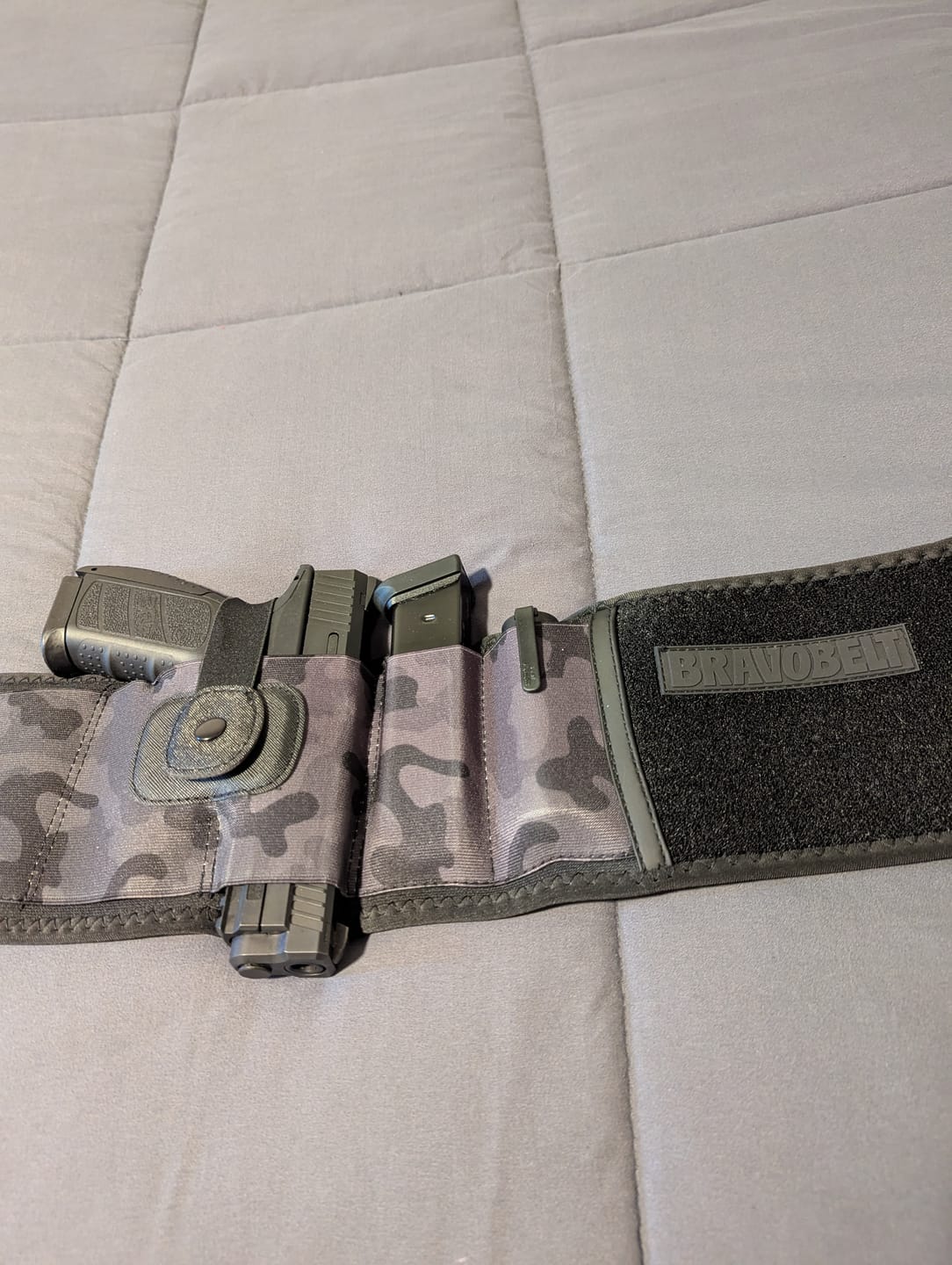 Customer photo review of BravoBelt Belly Band Holster for Concealed Carry - Unisex - Camo
