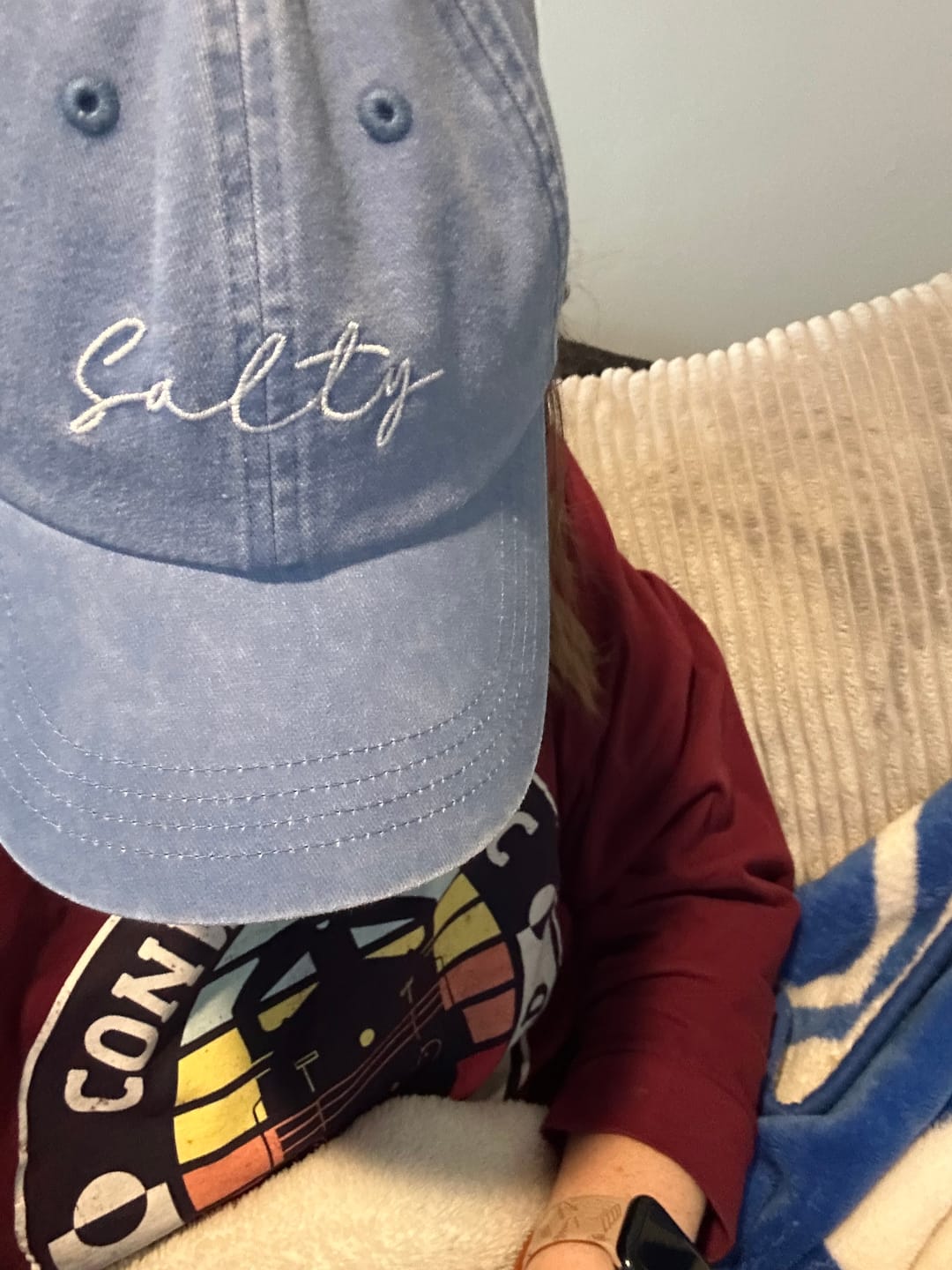 Customer photo review of Salty Script Hat