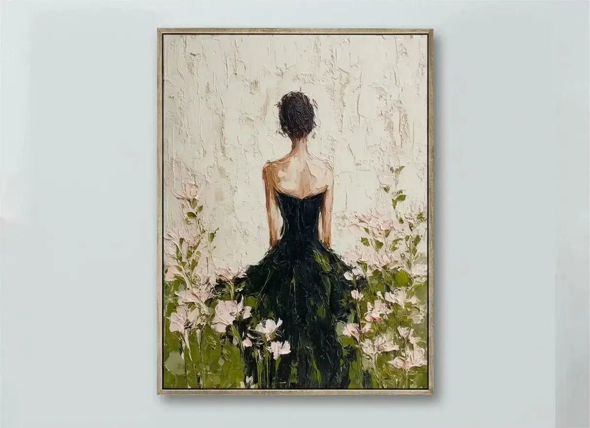 Customer photo review of Impressionist Lady in Black Gown