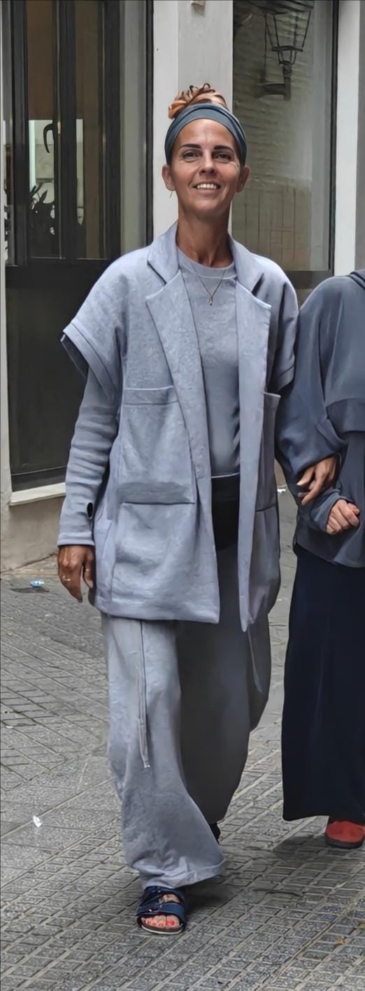 Customer photo review of Oversized Grey Three-Piece Set