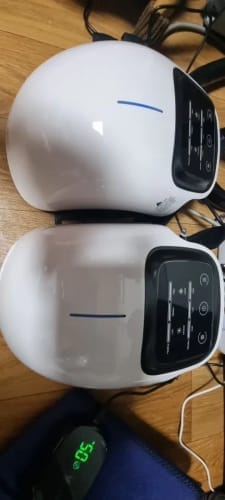 Customer photo review of Smart Heated Cordless Knee Massager - Fast Joint Pain Relief & Recovery