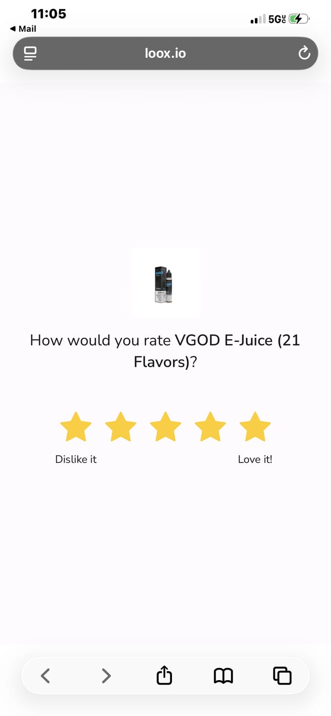 Customer photo review of VGOD E-Juice (21 Flavors)