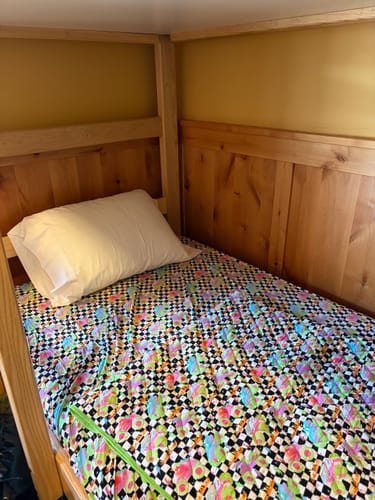 Customer photo review of Ready, Check Glow Bamboo Bed Sheets