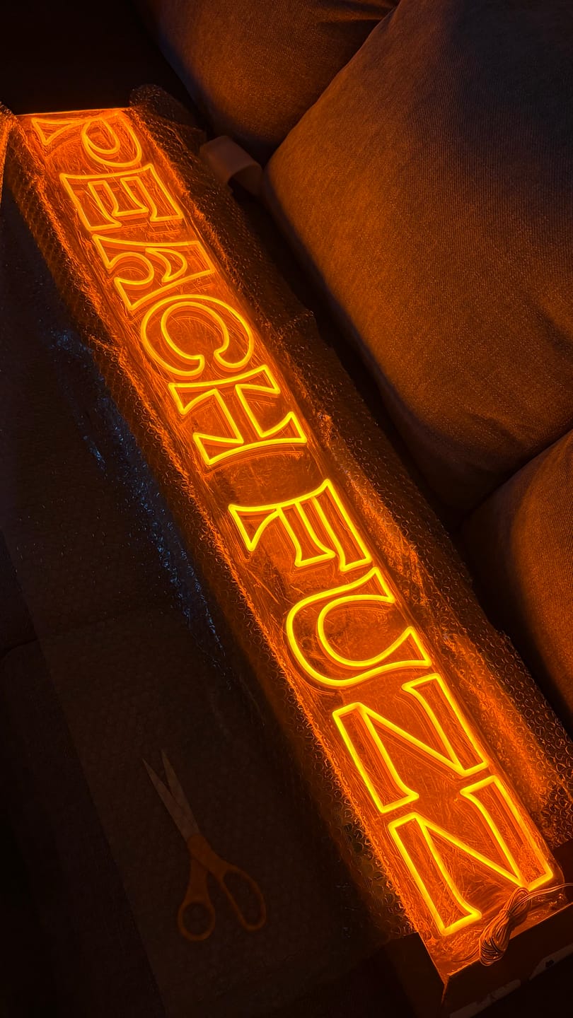 Customer photo review of Custom Neon Logo 010507026- C