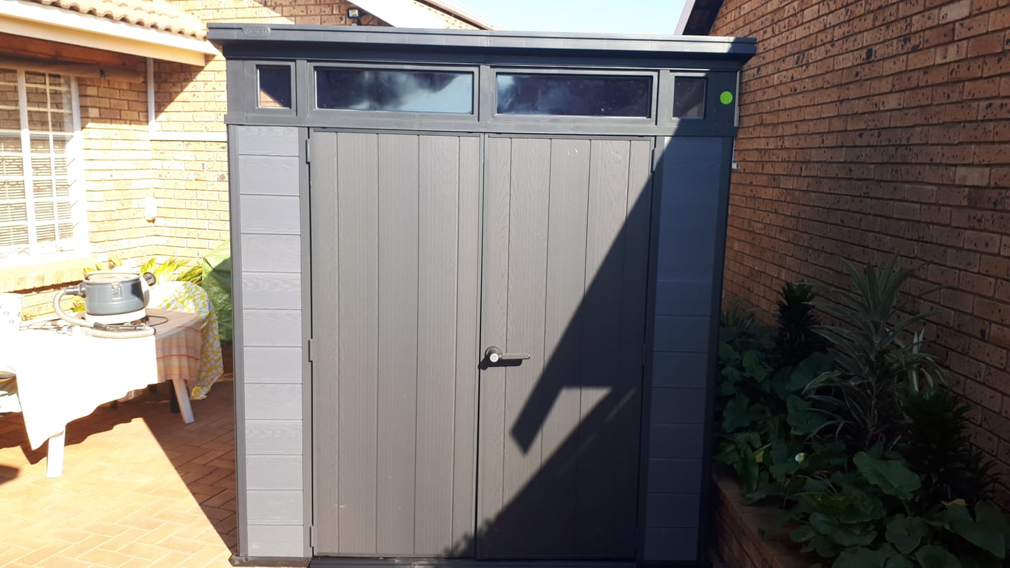 Customer photo review of Cortina 7x7ft (2.1m x 2.1m) Shed