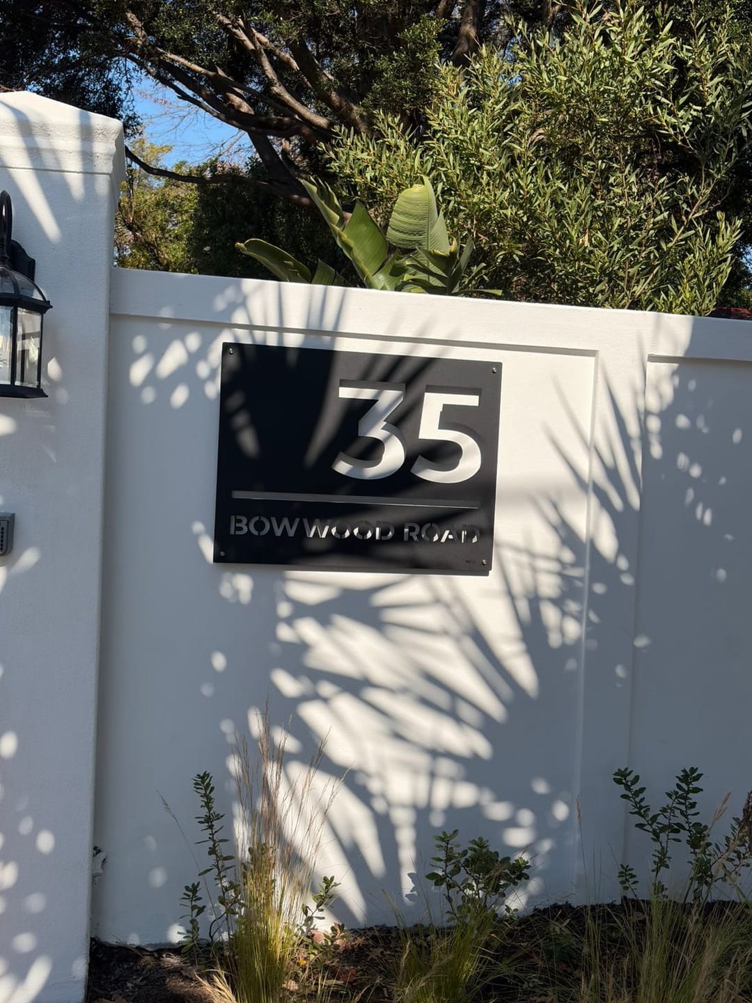 Customer photo review of The Urban Metal House Number