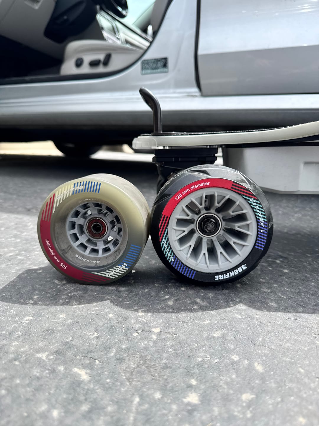Customer photo review of 120mm BF Wheels For Backfire Zealot S2, S3, X and X2