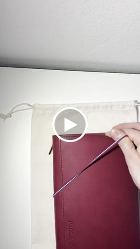Customer video review of Refillable Folio - SALTY PLUM TRIFOLD