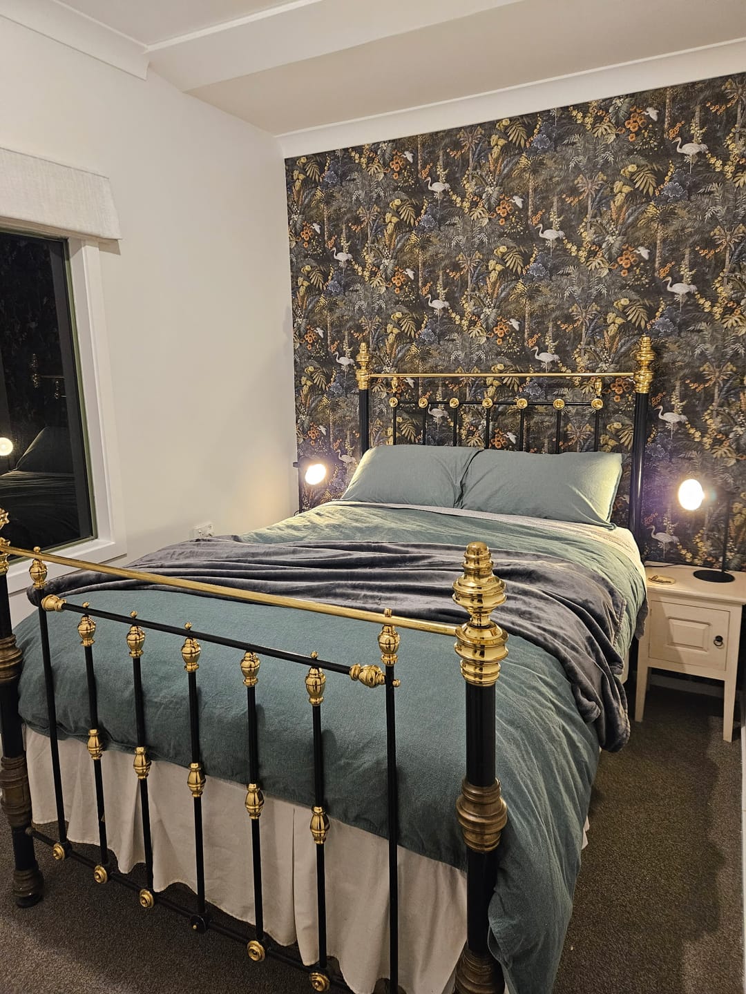 Customer photo review of Masoala Tropical Crane Wallpaper - Navy - Last 107 Rolls