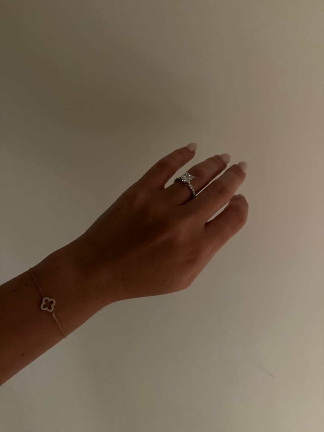 Customer photo review of Pavé Clover Bracelet