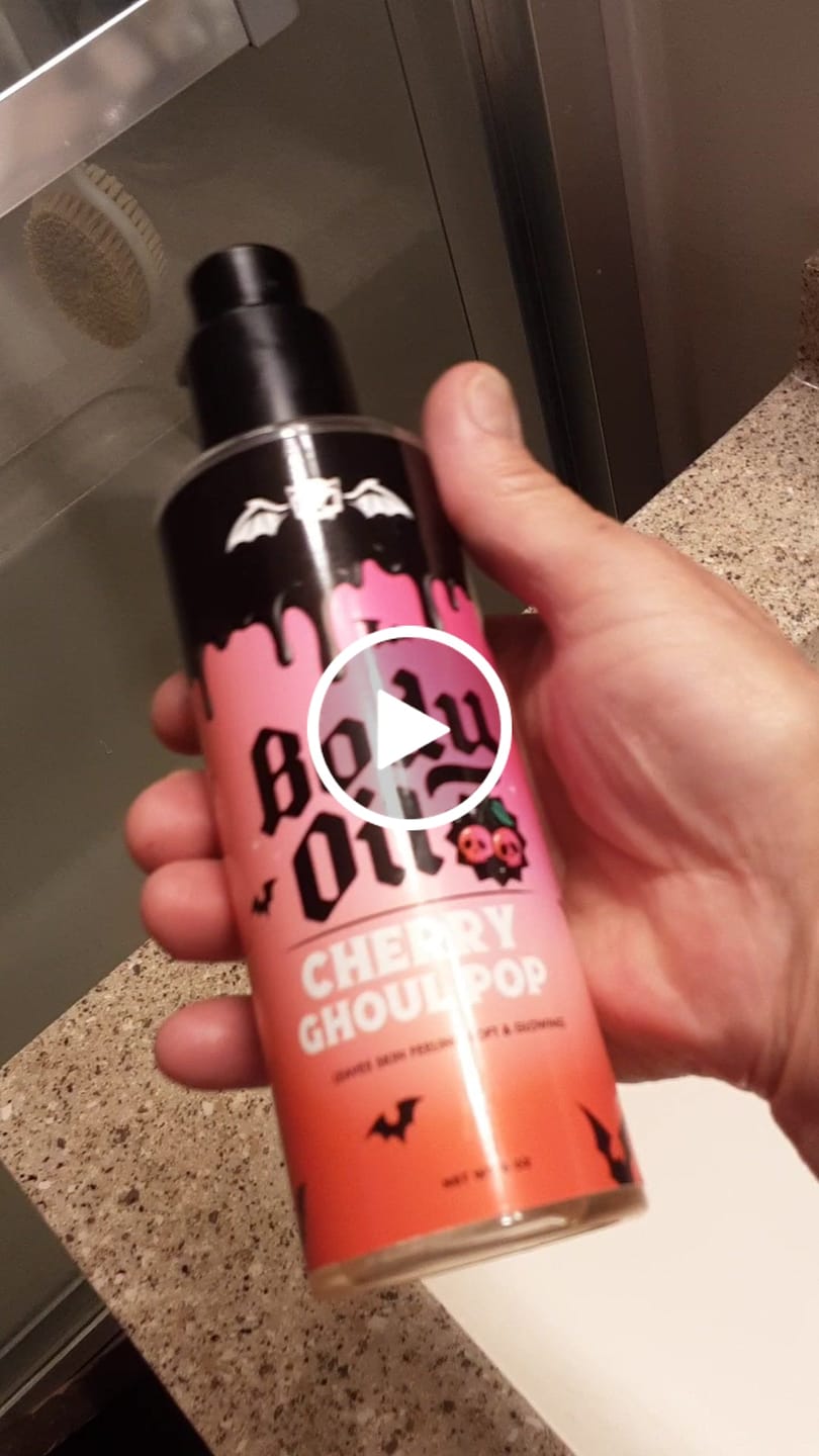 Customer video review of Cherry Ghoul Pop Body Oil
