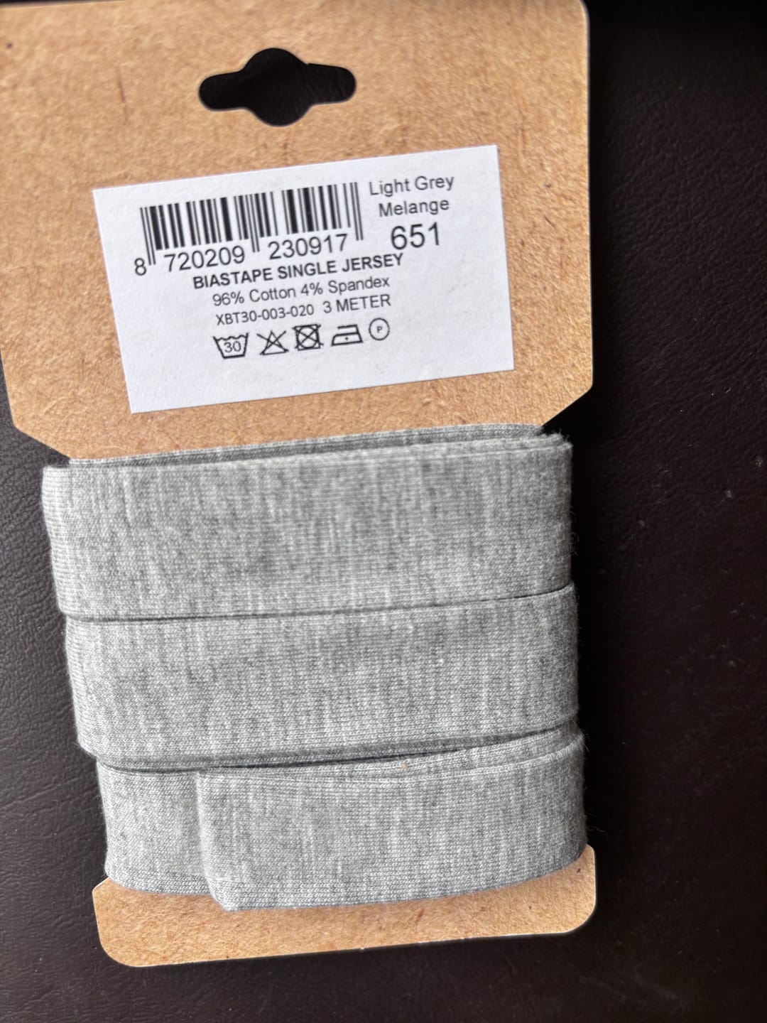 Customer photo review of 20mm Stretch Bias Binding Tape - 3 Metres