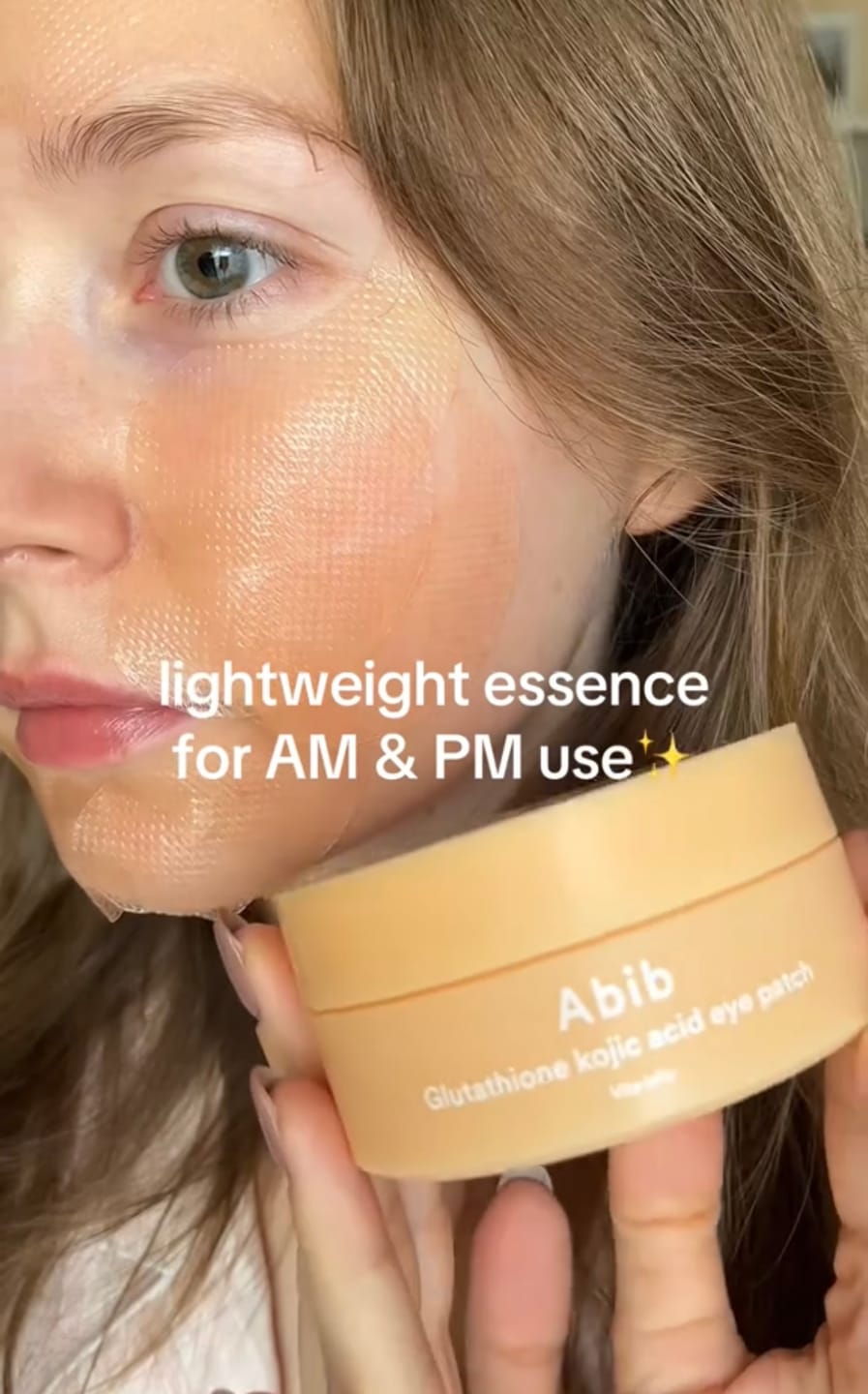 Customer photo review of Glutathione kojic acid eye patch Vita jelly