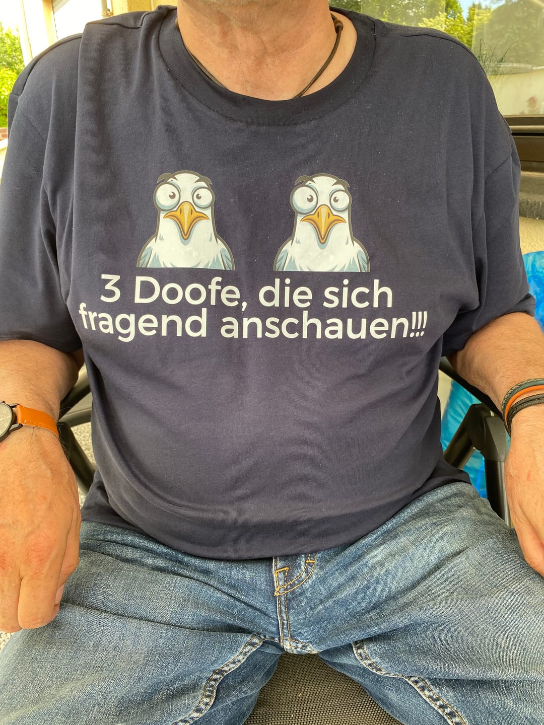 Customer photo review of 3 Doofe... Premium T-Shirt