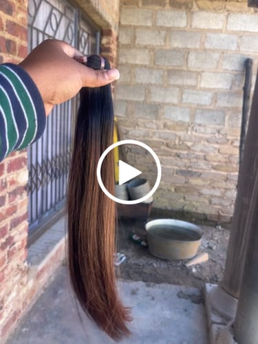Customer video review of Vietnamese Super Double Drawn Bone Straight Ombre Chocolate Brown Bundles