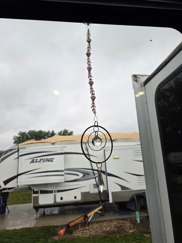Customer photo review of 5 Simple Beginners Suncatcher Tutorials Bundle  – DIY Crystal Designs + Materials Guide