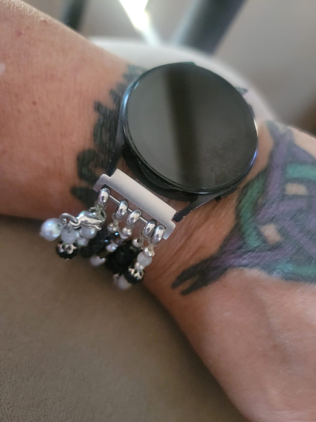 Customer photo review of Ethereal Frost Samsung Galaxy Stretch Watch Strap