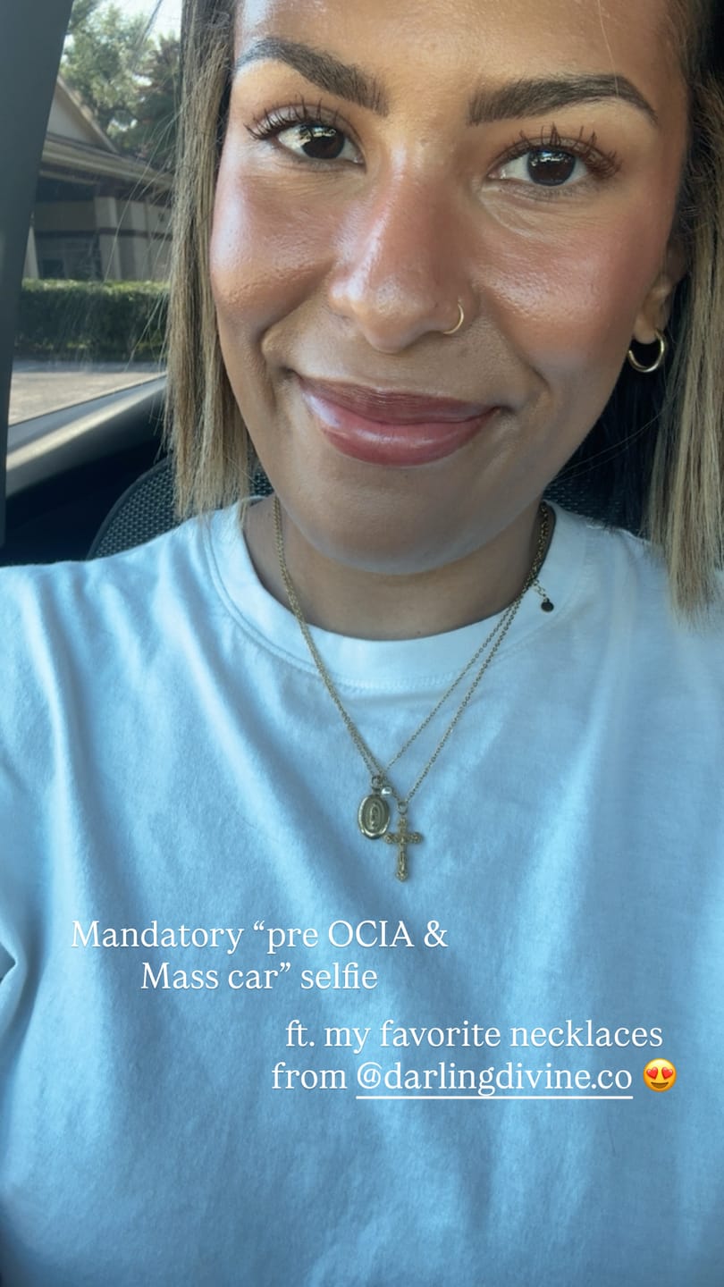 Customer photo review of Vintage Crucifix Necklace PRE-ORDER