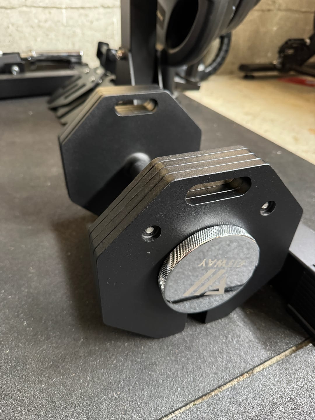 Customer photo review of FITWAY 50lb Adjustable Dumbbell Pair