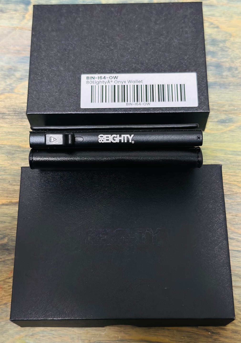 Customer photo review of 80Eighty® Onyx Wallet