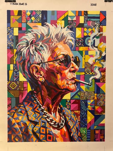 Customer photo review of Modern Elder Portrait