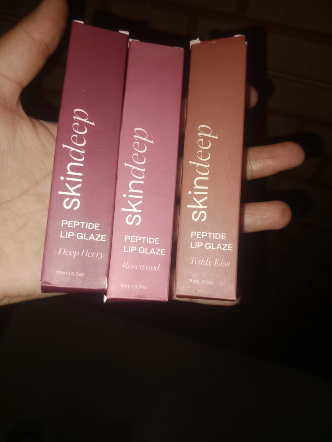 Customer photo review of Peptide Lip Glaze Set