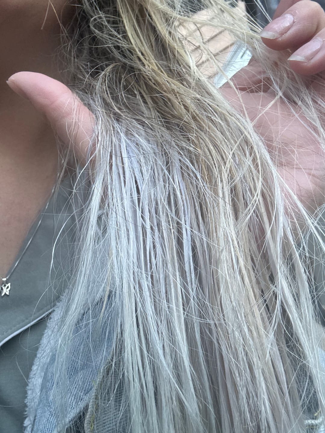 Customer photo review of Mascarilla Matizadora Platinum 300 g