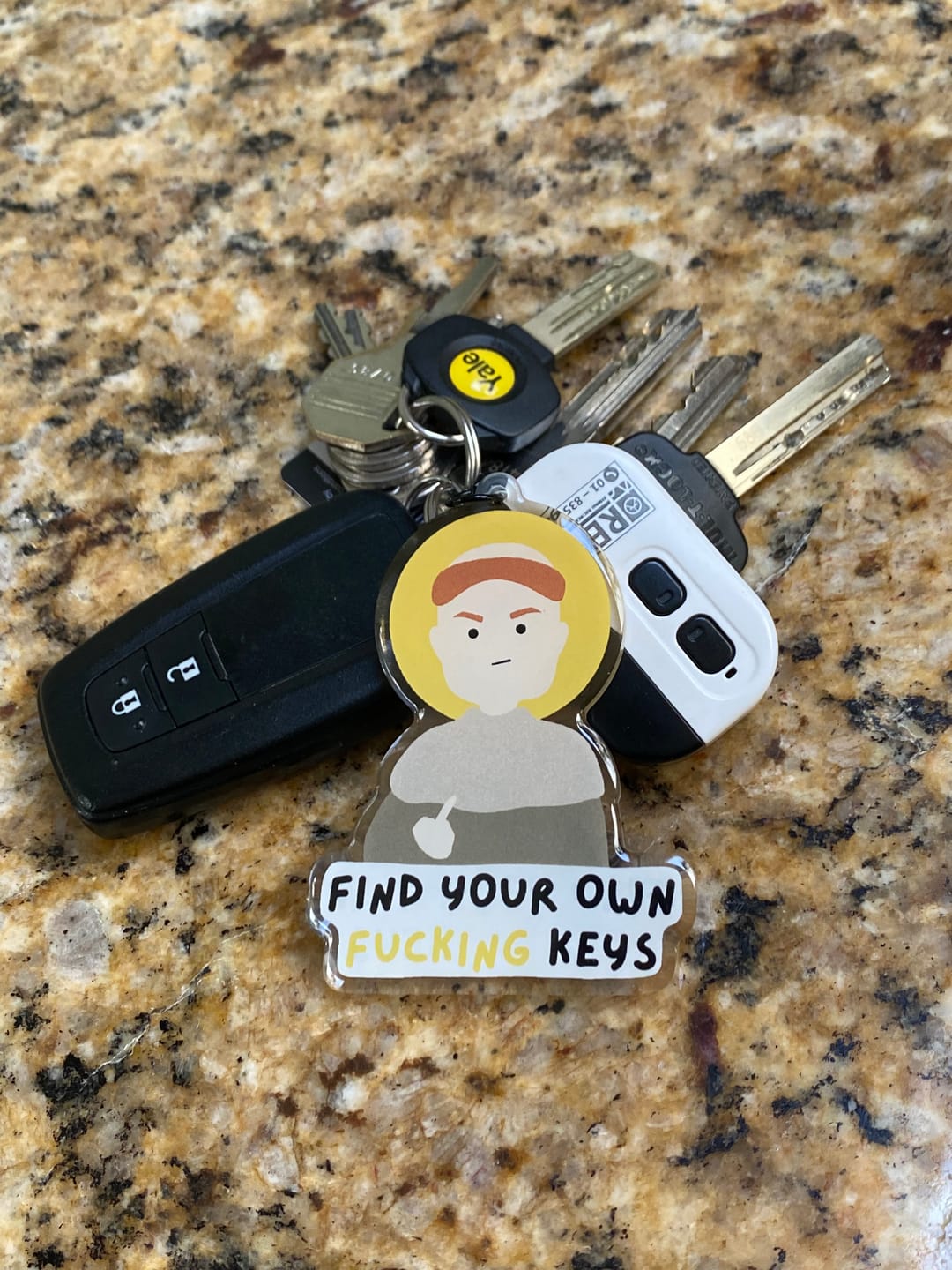 Customer photo review of St Anthony Keyring | 29 Design