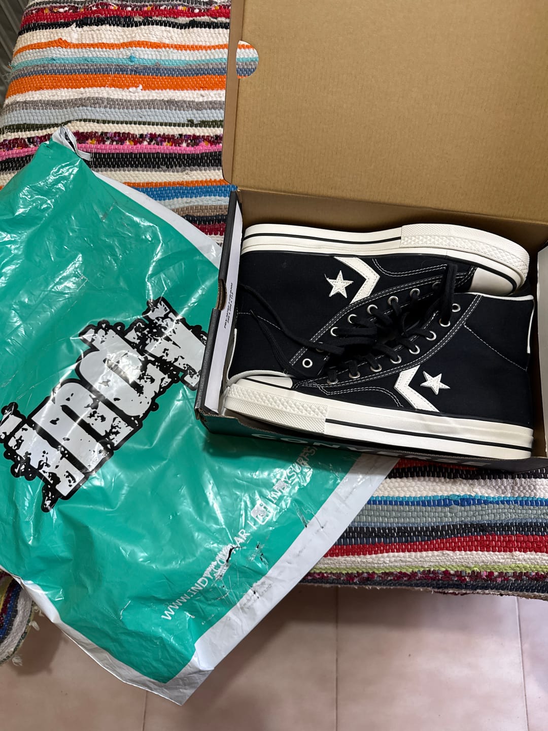 Customer photo review of Zapatillas Converse Star Player 76 Hi Negro Blanco