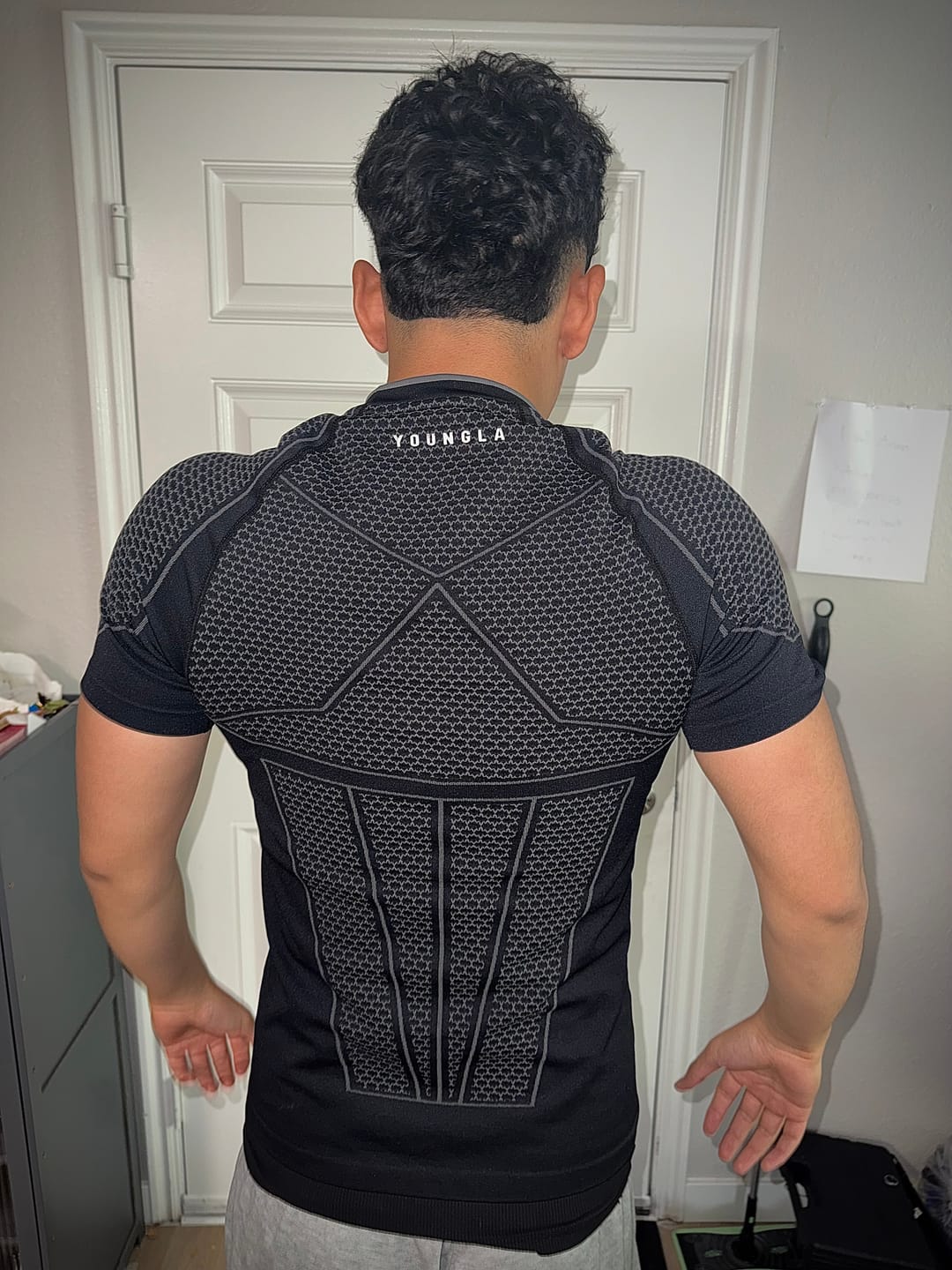 Customer photo review of 4259 - Batman Compression Tees