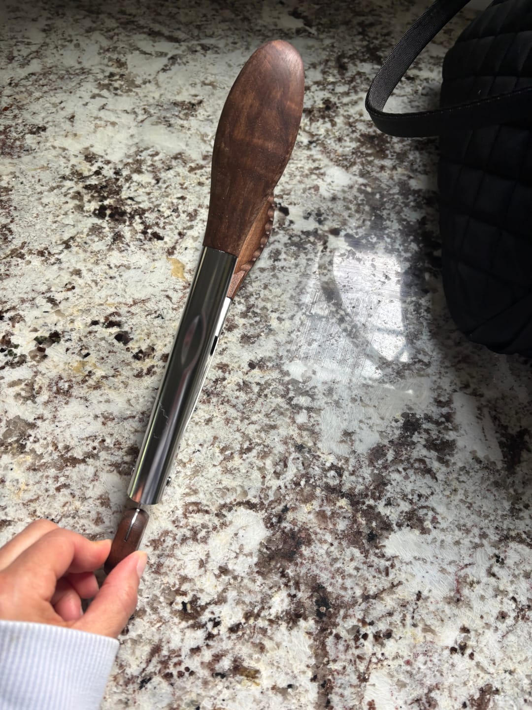 Customer photo review of Wooden Kitchen Tongs
