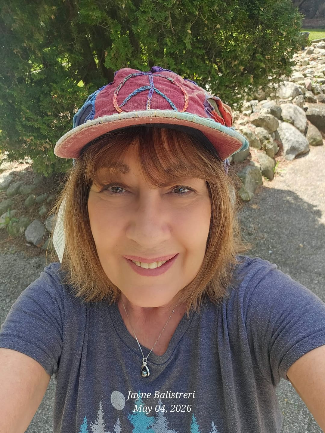 Customer photo review of Razor Cut Peace Sign Cap