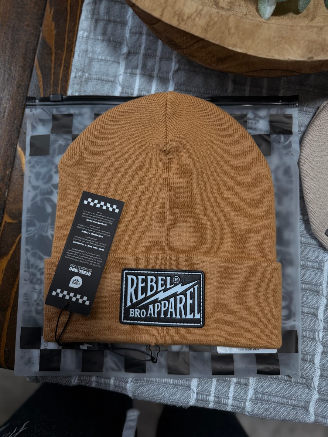 Customer photo review of Beanie in Spiced Cider
