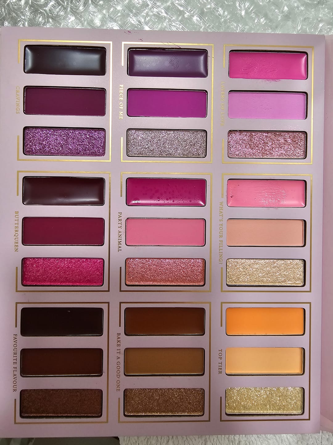 Customer photo review of Make A Wish Eyeshadow Palette