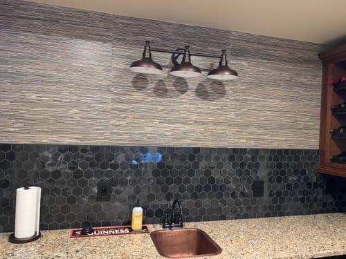 Customer photo review of York NZ0786 River Grass Black Wallpaper