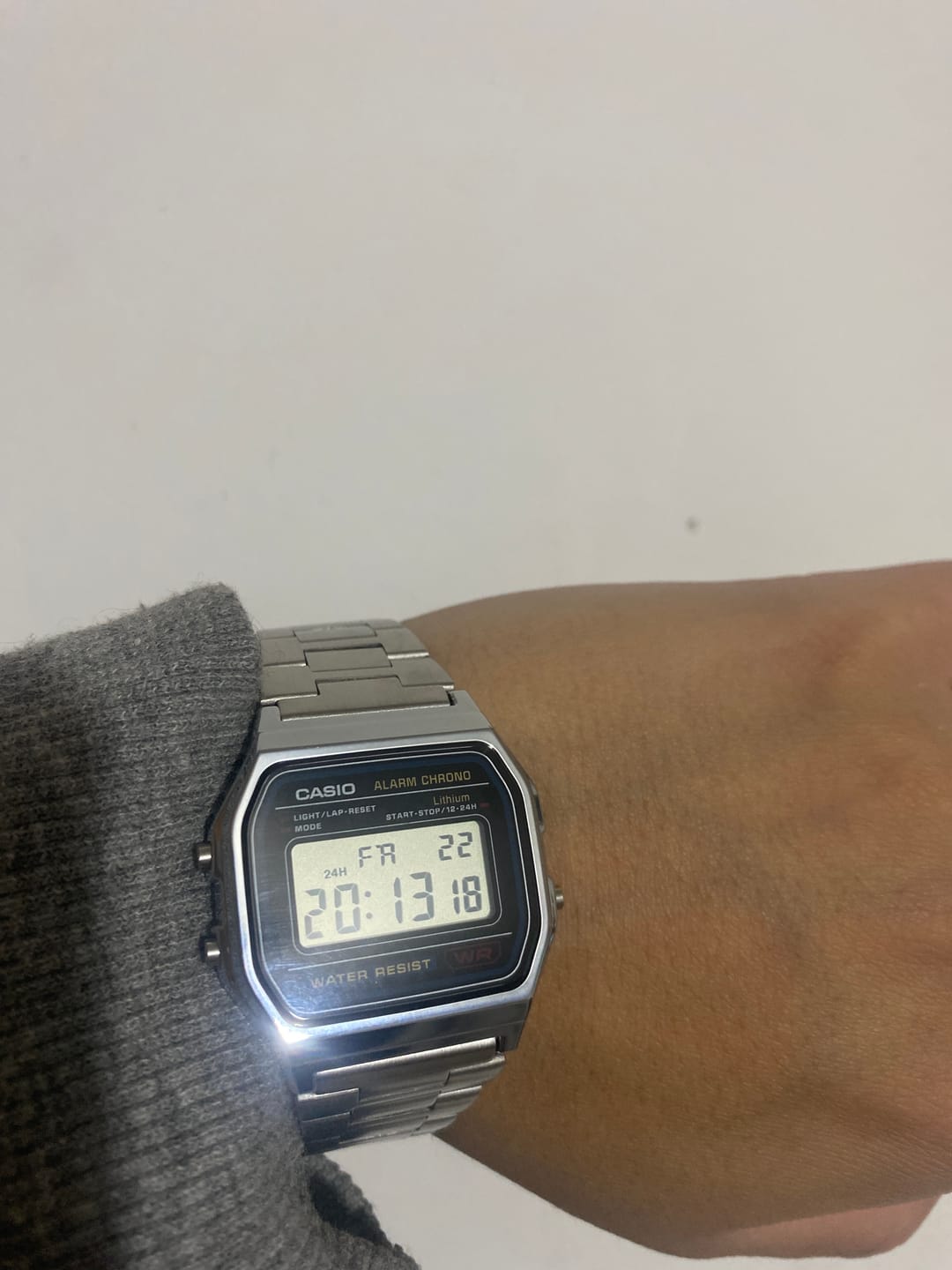 Customer photo review of Reloj Casio Vintage A158WA-1JH Azul/Plateado JDM