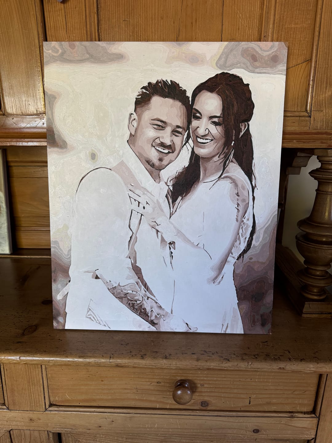 Customer photo review of Eigen Foto | Schilderen op nummer