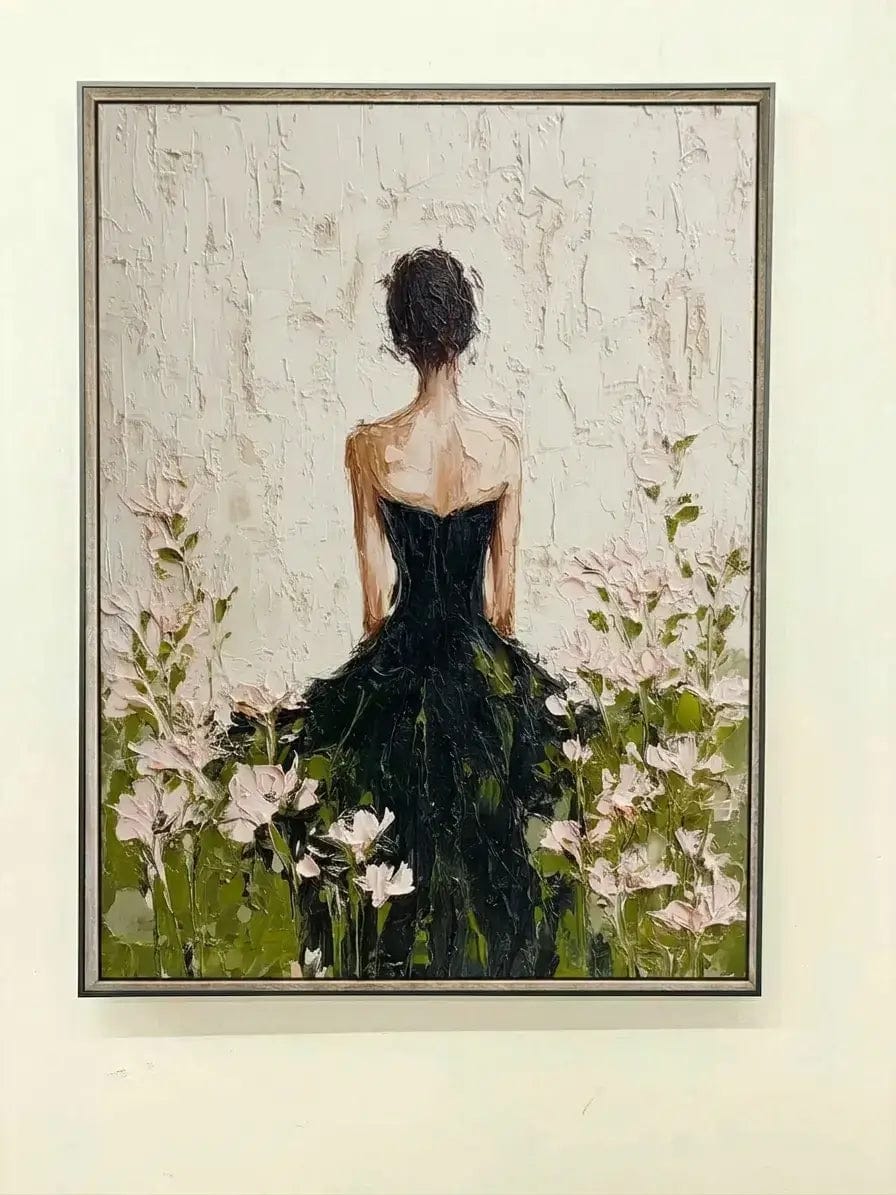 Customer photo review of Impressionist Lady in Black Gown