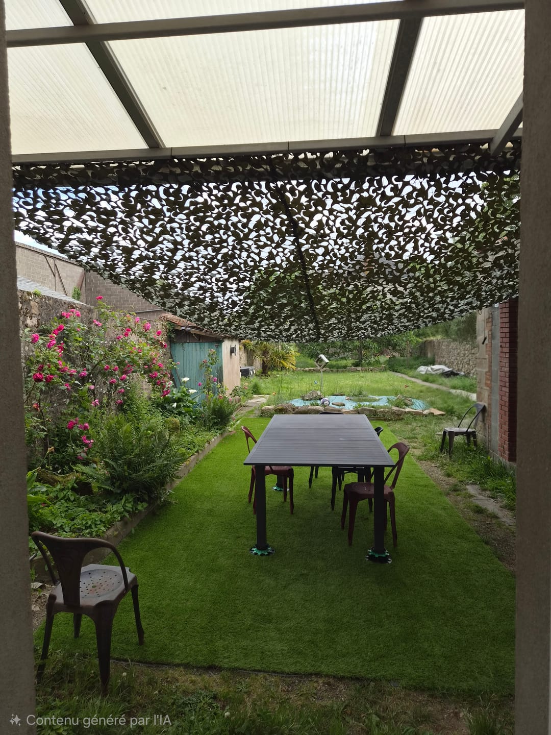 Customer photo review of Filet de camouflage renforcé vert