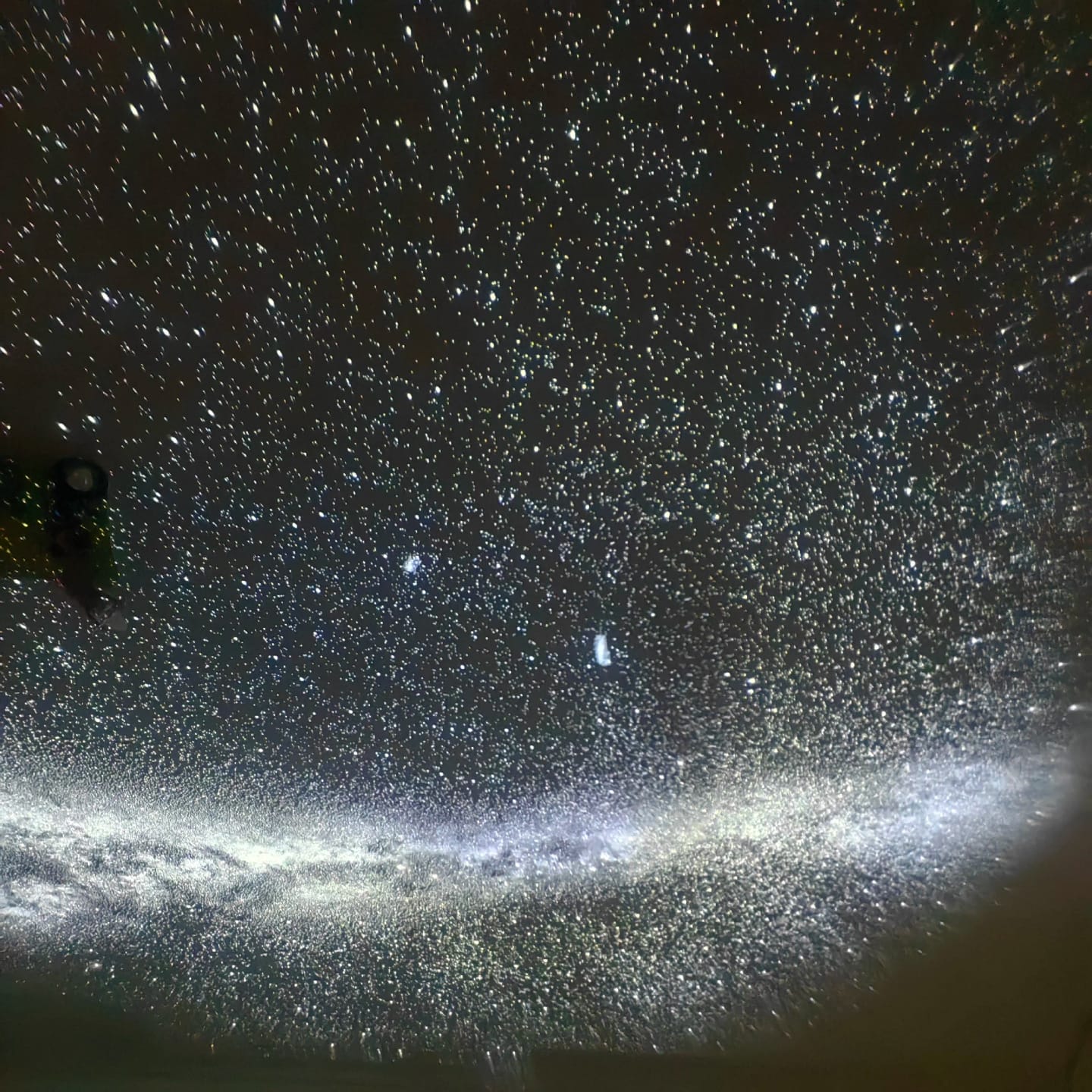 Customer photo review of Mini Proyector de Galaxia