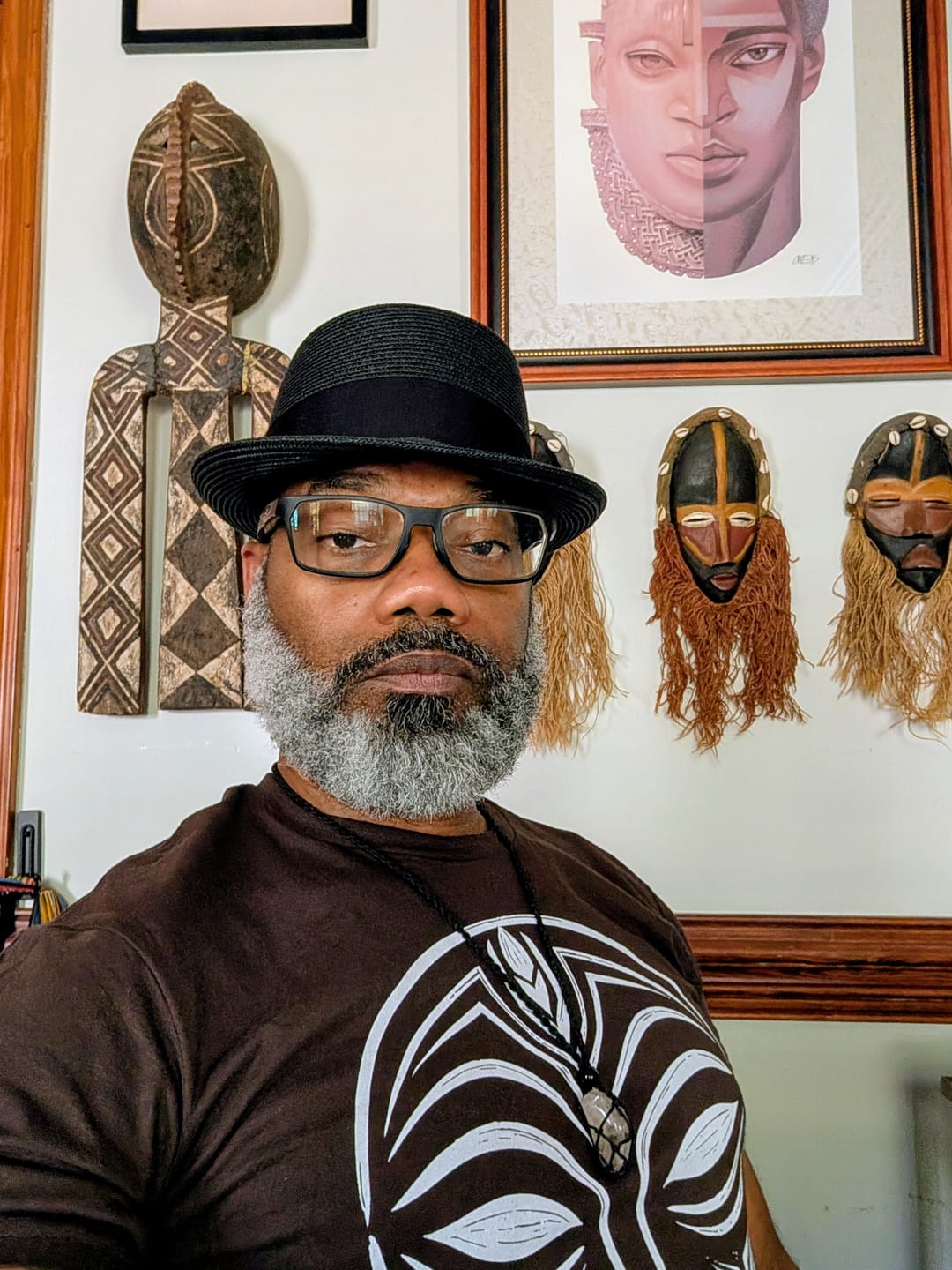 Customer photo review of Tribal Mask Tee