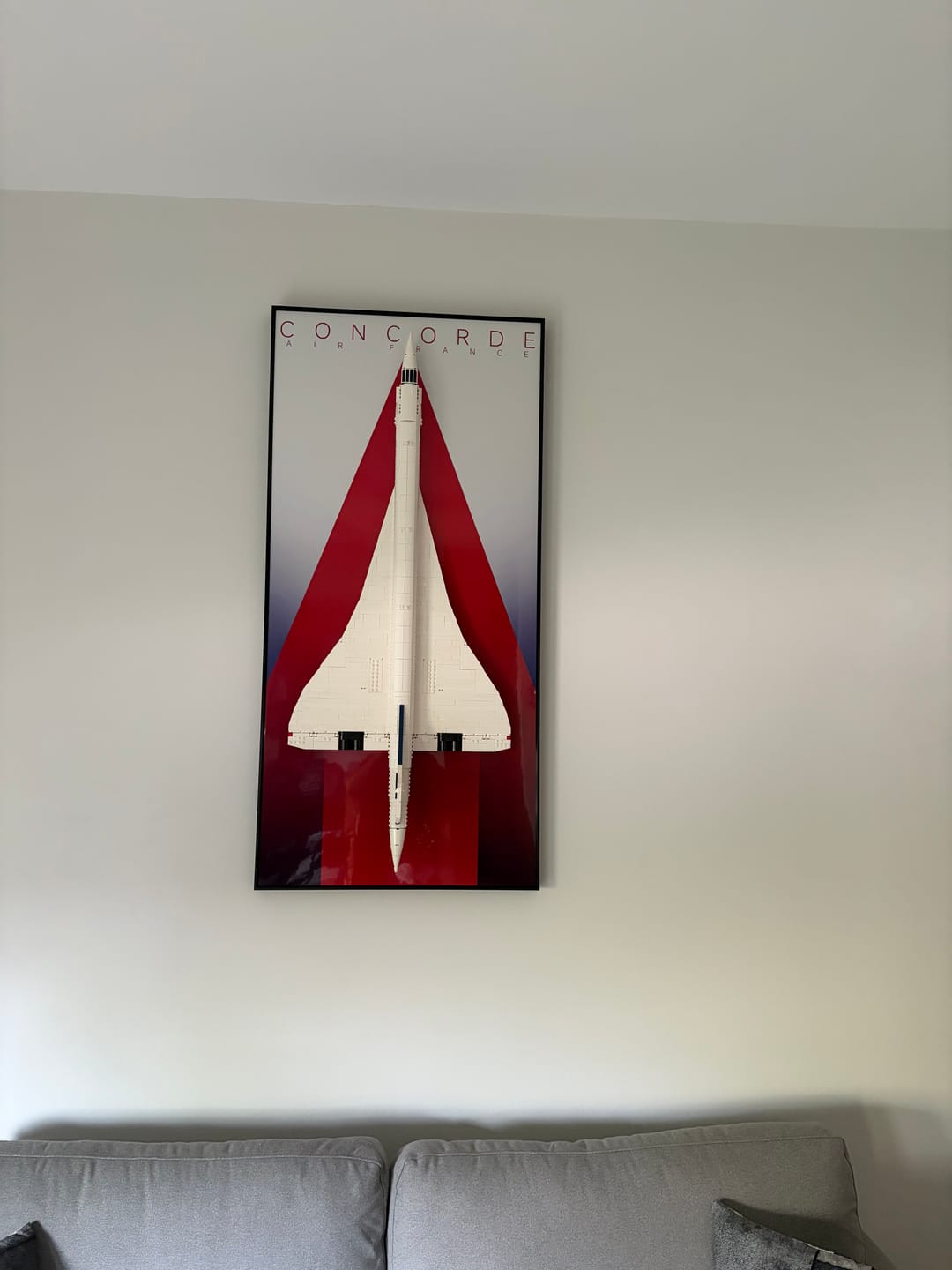 Customer photo review of Wall Display Frames for LEGO® ICONS Concorde 10318