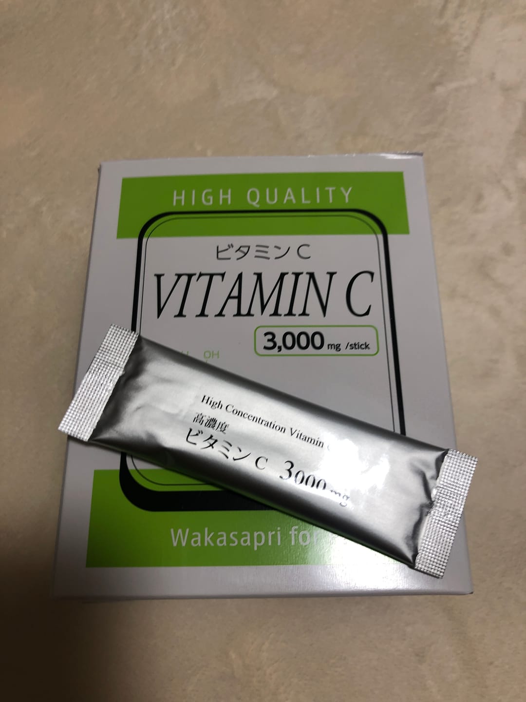 Customer photo review of 高濃度ビタミンC 3,000mg -Wakasapri for Pro.