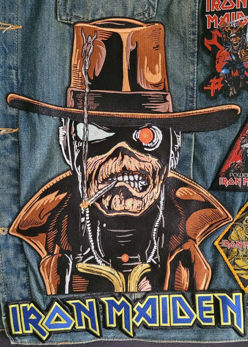 Customer photo review of Iron Maiden - Stranger In A Strange Land - Embroidered Backpatch