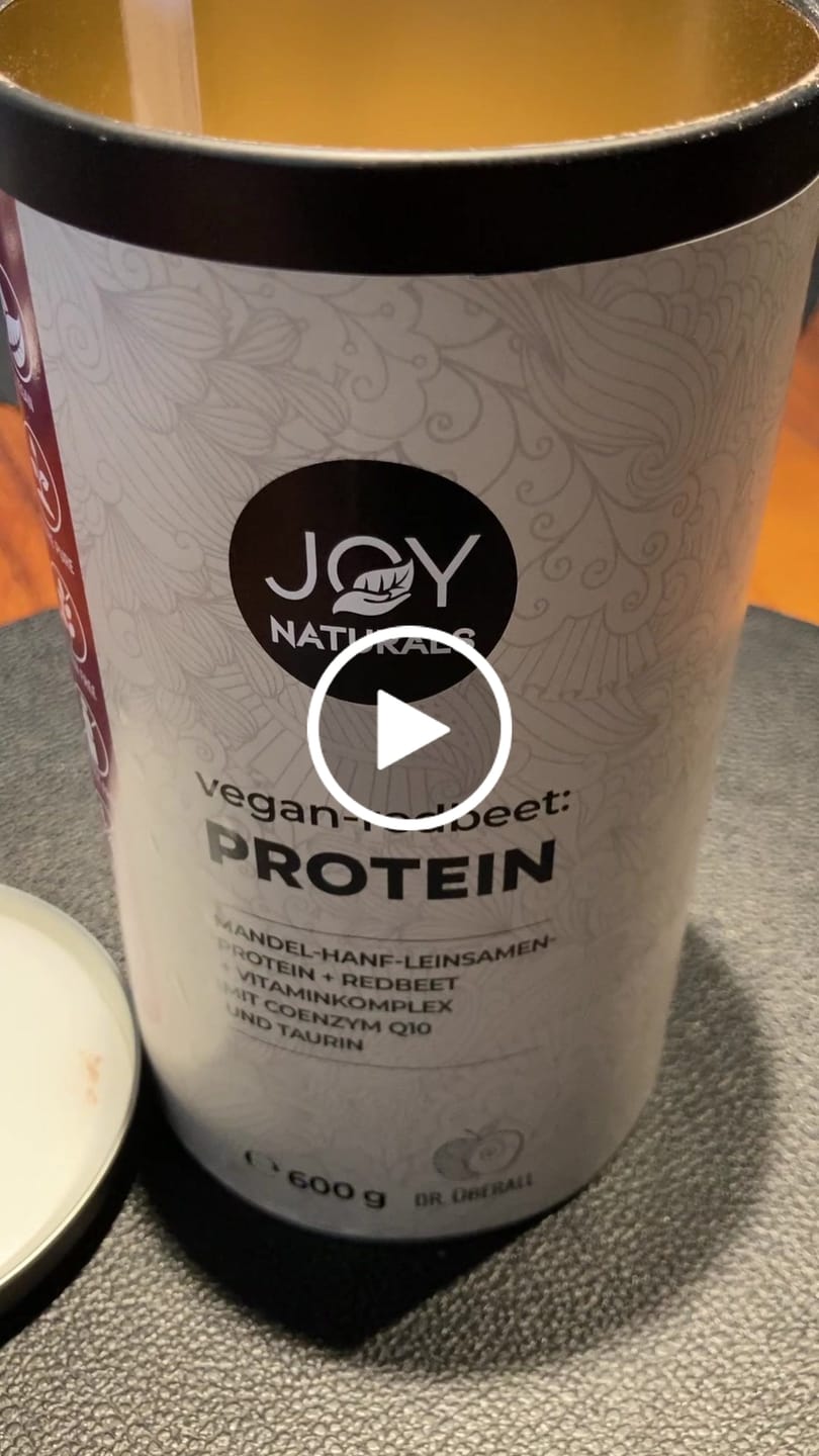 Customer video review of Bio Vegan PROTEIN - Rote Bete - 600g