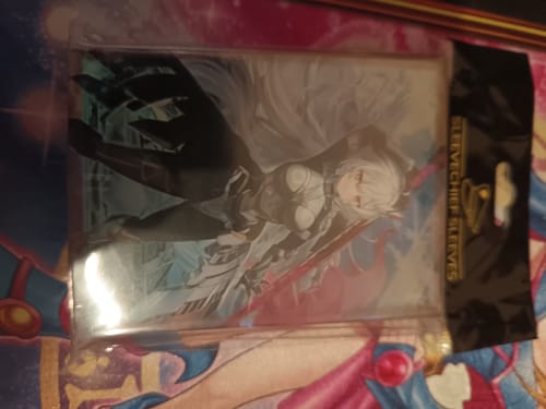 Customer photo review of Sky Strikers Zero Holo Card Sleeves (70 PCS)