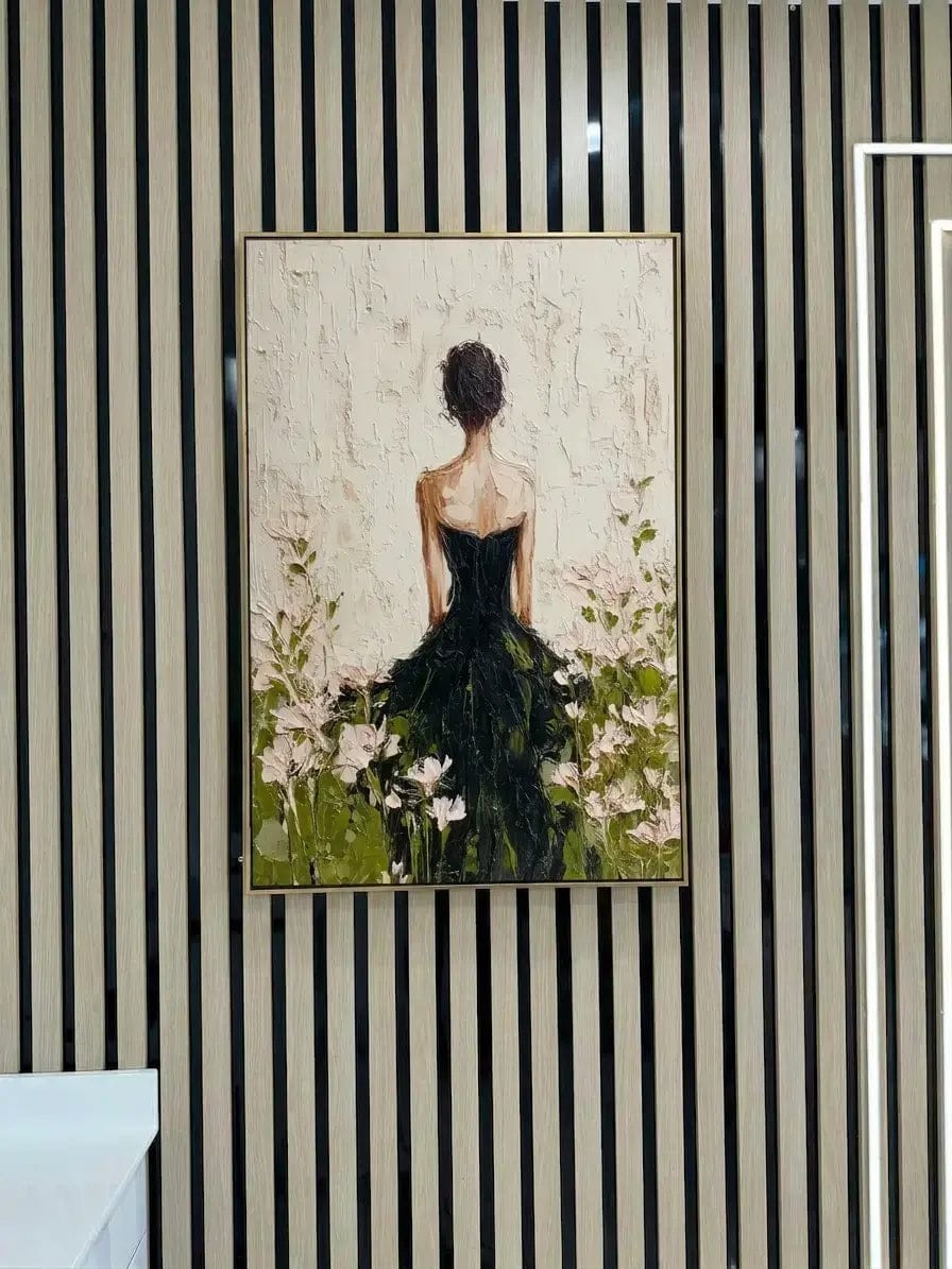 Customer photo review of Impressionist Lady in Black Gown