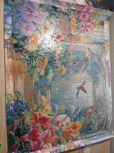 Customer photo review of 5D Diamond Painting - Vogelpark