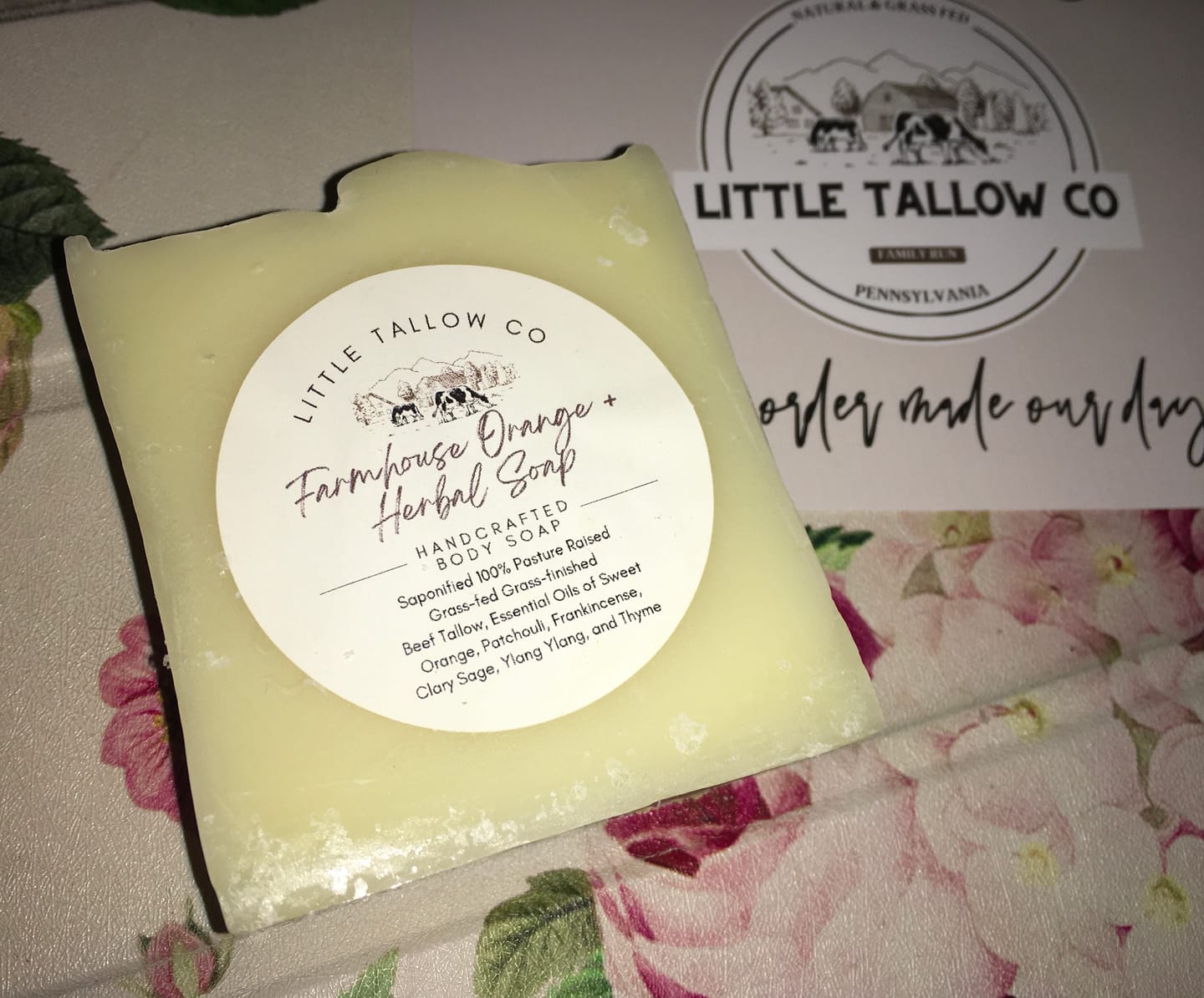 Customer photo review of Handmade Tallow Soap - BUY2GET1
